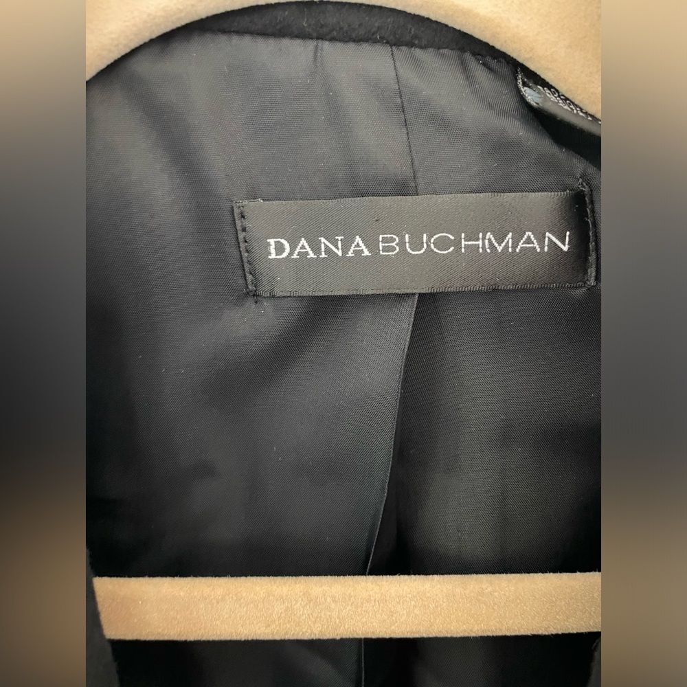 Vintage Dana Buchman Black jacket / blazer size 6 100% cashmere - Picture 3 of 8
